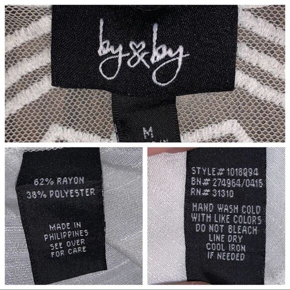 By&By Pleated Front-Cold Shoulder-Lace Back Top - Picture 5 of 5